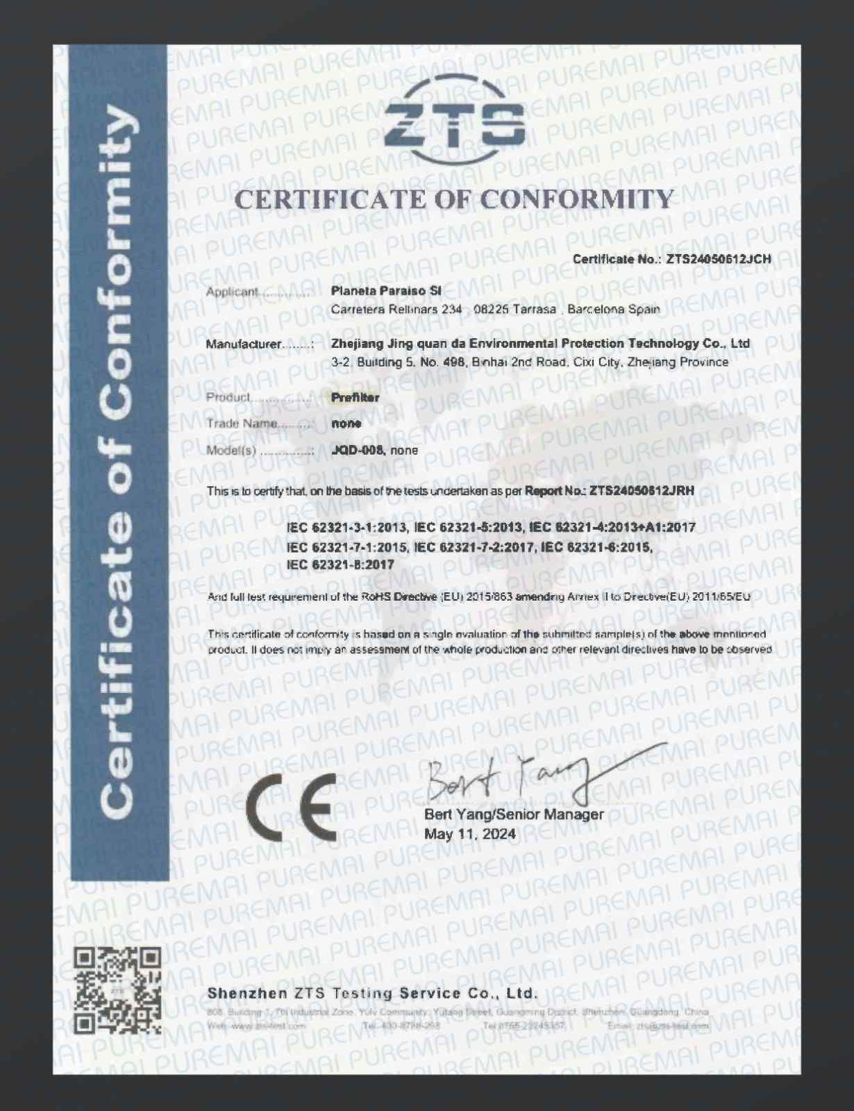 Certificate 9